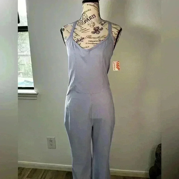 NWT Free People FP Movement Purple Let's Bounce One Piece Jumpsuit Women's Large - Picture 2 of 7